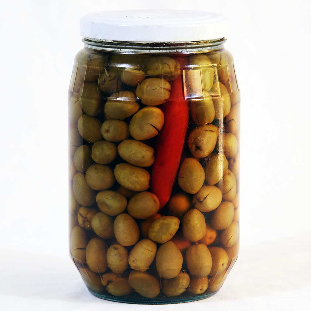 Green Olives Jar